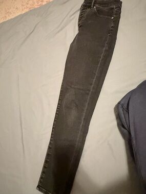 Express Skinny Super Jeans in Charcoal Black